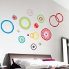 Colorful Circles Vinyl Wall Art Decals